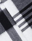 Alex Begg Jura Lambswool Scarf Ingles White & Grey