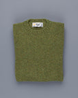 Laurence J. Smith Super soft Seamless Crew Neck Pullover Olive Groove