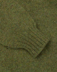 Laurence J. Smith Super soft Seamless Crew Neck Pullover Olive Groove