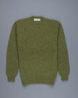 Laurence J. Smith Super soft Seamless Crew Neck Pullover Olive Groove