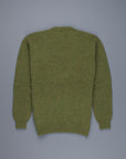 Laurence J. Smith Super soft Seamless Crew Neck Pullover Olive Groove