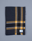 Alex Begg Washed Beaufort Lambswool Scarf Brooklyner Navy