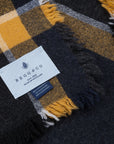 Alex Begg Washed Beaufort Lambswool Scarf Brooklyner Navy