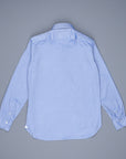 Finamore Gaeta Shirt Collo Lucio Washed Oxford Dark Blue