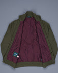 Zanone Warm Chioto Mock Neck Cardigan Oliva Militare