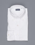 Finamore Gaeta shirt Lucio button down collar white oxford