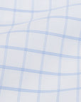 Finamore 'Traveller' Shirt Napoli Fit Collar Lucio Alumo Twill Blue windowpane check
