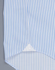 Finamore Napoli shirt collo Eduardo blue bengal stripe twill