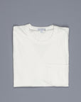 James Perse Crew Neck Pocket Tee Everest White
