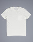 James Perse Crew Neck Pocket Tee Everest White
