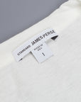 James Perse Crew Neck Pocket Tee Everest White