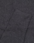 James Perse cashmere raglan crew neck bubble knit charcoal