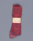 Merz B Schwanen 271 socks 2 thread cotton navy red