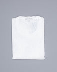 James Perse Women Sheer Slub Crew Neck Tee White