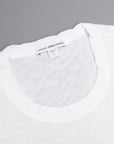 James Perse Women Sheer Slub Crew Neck Tee White