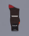 Pantherella Stratford merino wool socks dark brown