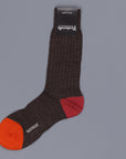Pantherella Stratford merino wool socks dark brown