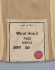 Ten C Felt Wool Hood 2 Kaki chiaro