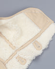 Ten C shearling hood Kaki chiaro