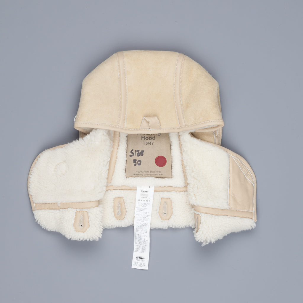 Ten C shearling hood Kaki chiaro – Frans Boone Store
