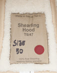 Ten C shearling hood Kaki chiaro