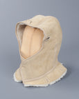 Ten C shearling hood Kaki chiaro