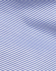 Finamore Tokyo Shirt Lucio Collar Navy Stripe Poplin