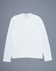 James Perse Longsleeve Crew Neck Suede Jersey White