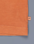 James Perse Crew Neck Pocket Tee Suede Jersey Orange