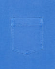 James Perse Crew Neck Pocket Tee Suede Jersey Electric Blue