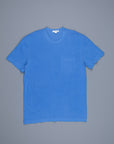 James Perse Crew Neck Pocket Tee Suede Jersey Electric Blue