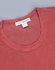 James Perse Crew Neck Pocket Tee Suede Jersey Claret