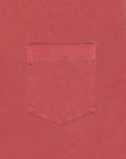 James Perse Crew Neck Pocket Tee Suede Jersey Claret