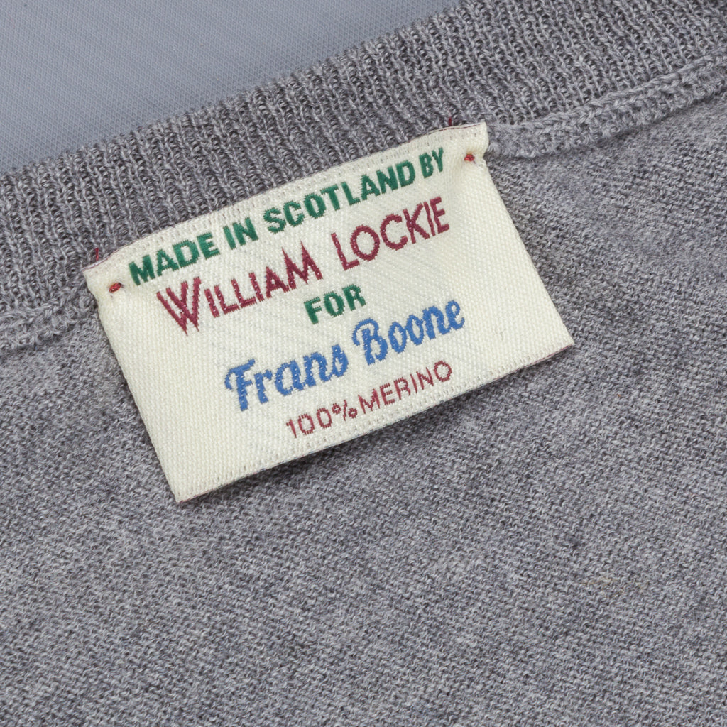 William Lockie x Frans Boone 30 gauge Loro Piana Merino&#39;s V-Neck Flannel