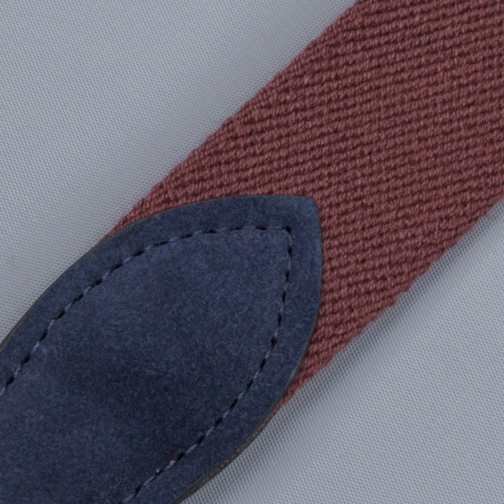 Anderson&#39;s x Frans Boone woven belt Burgundy Blu-suede