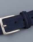 Anderson's x Frans Boone woven belt Burgundy Blu-suede