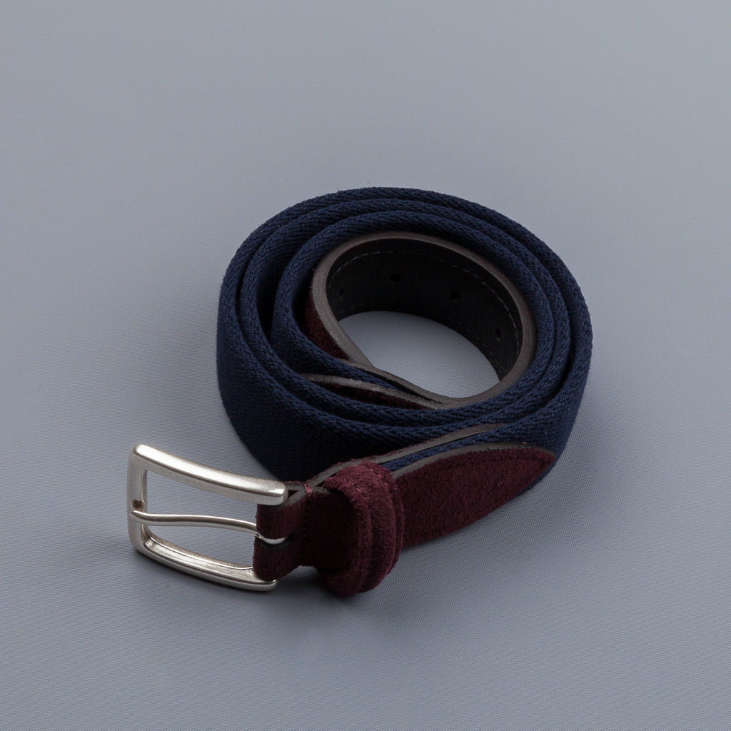 Andersons Olive Andersons Leather Narrow Belt, Brand Size 80 CM