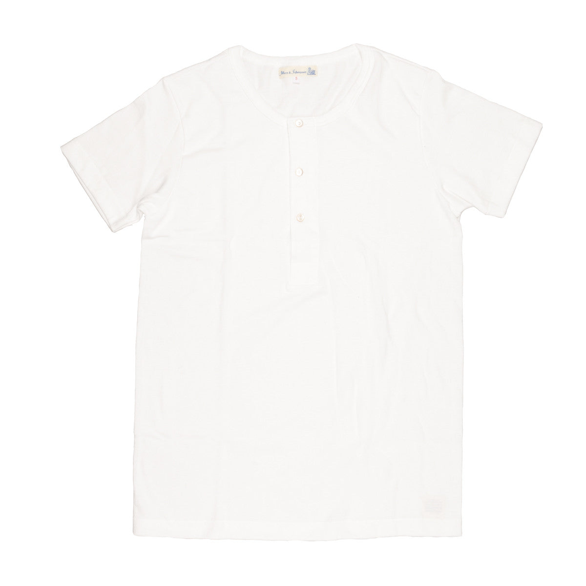 Merz B Schwanen 204 2 thread button facing shirt short sleeve