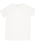 Merz B Schwanen 204 2 thread button facing shirt short sleeve white