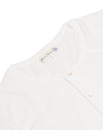 Merz B Schwanen 204 2 thread button facing shirt short sleeve white