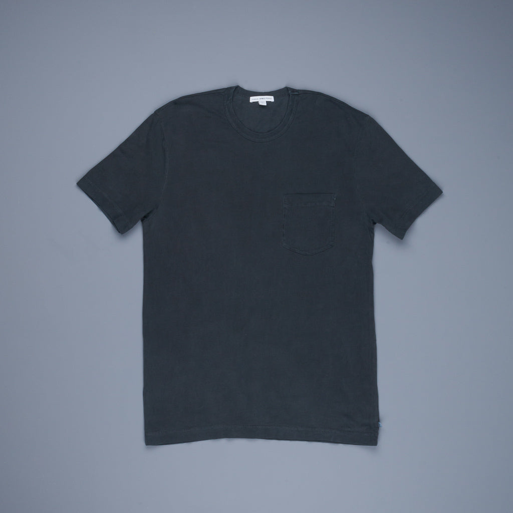 James Perse Crew Neck Pocket Tee Suede Jersey Magma