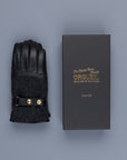 Orgueil Long Leather Gloves OR-7107 Black