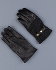 Orgueil Long Leather Gloves OR-7107 Black