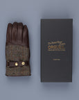 Orgueil Long Leather Gloves OR-7107 Brown