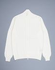 Drumohr Full Zip Cashmere Bianco Sporco