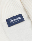Drumohr Full Zip Cashmere Bianco Sporco