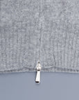 Drumohr Full Zip Cashmere Grigio Medio