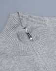 Drumohr Full Zip Cashmere Grigio Medio