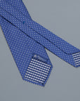 Finamore Cravatta "Sette Pieghe" Royal Blue pindots