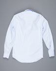 Finamore Milano Shirt Ustica collar Giro Inghlese blu